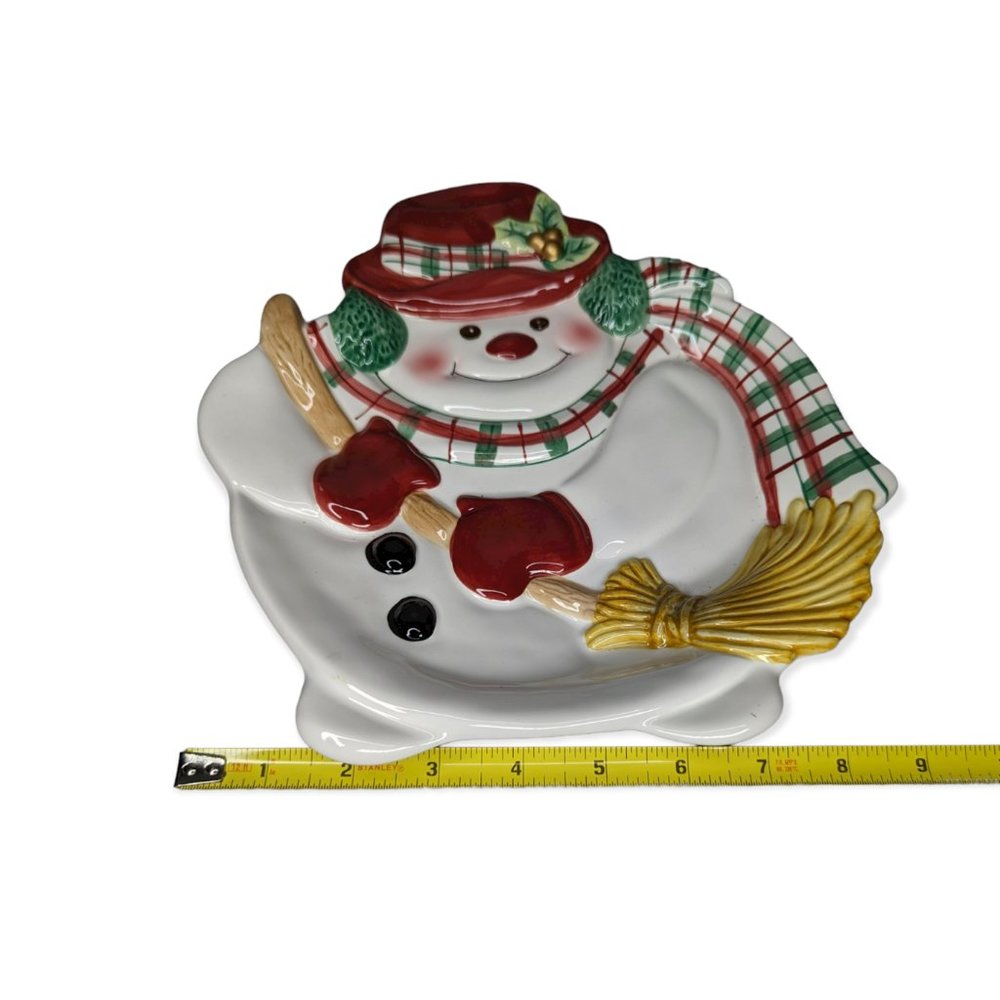 Fitz & Floyd Essentials Snowman Plate - Picture 9 of 11